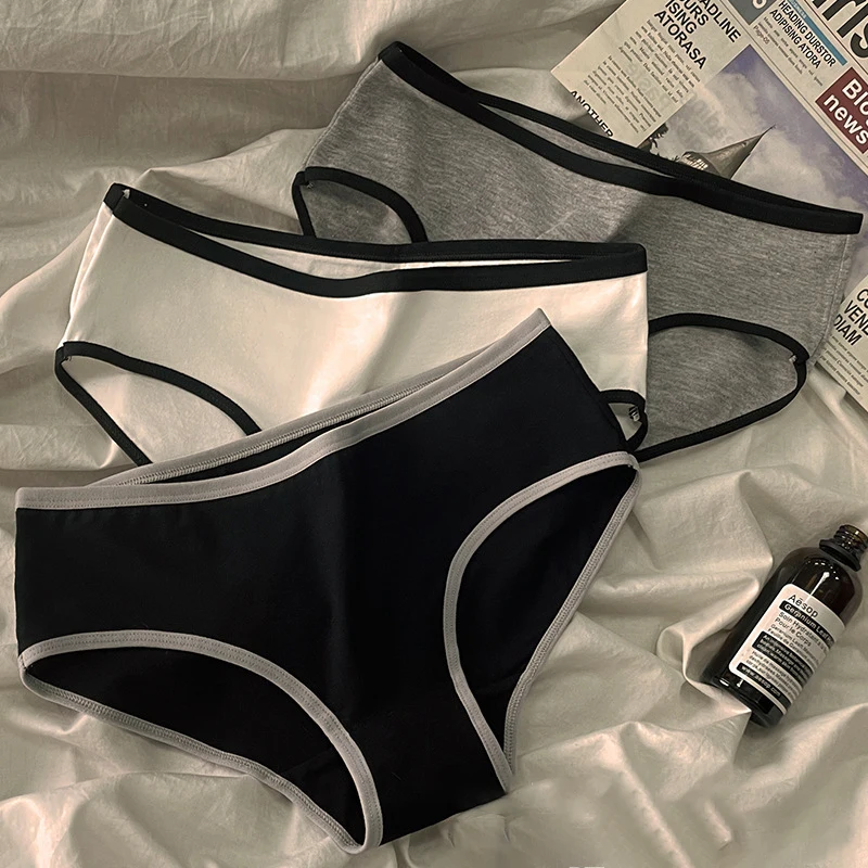 New Fashion Pure Color Seamless Panty Breathable Design Cotton Briefs Sexy Panties for Girl Customized Woven for Women Adults