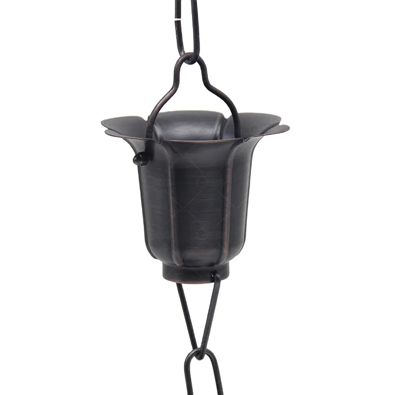 Copper Rain Chain For Garden Or Home Decoration Garden Decor And Guttering Copper Decorative Rain Chain