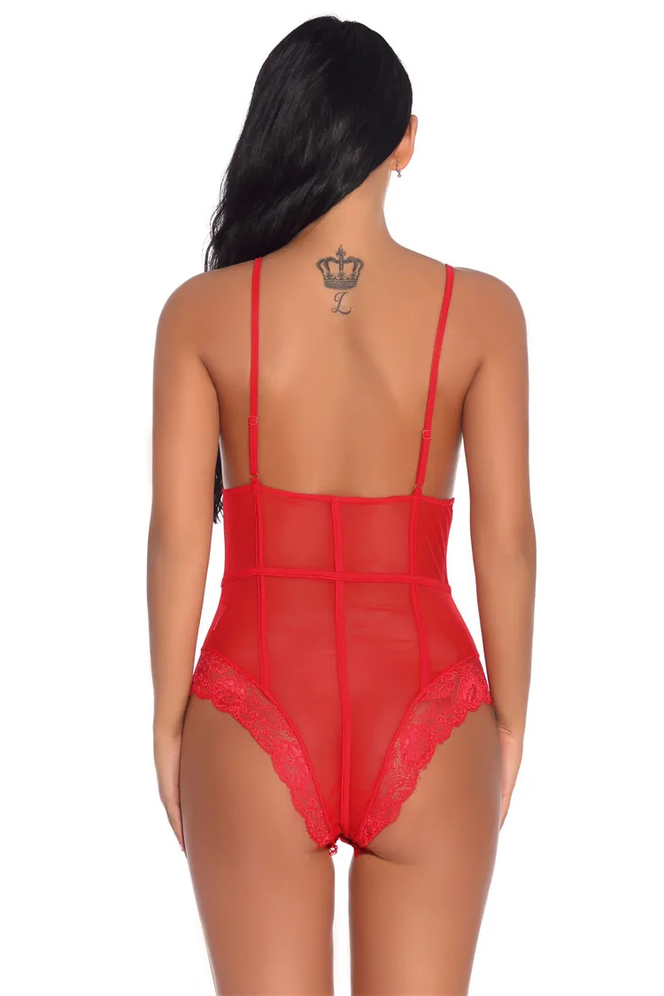 UD6357  Lace See Through One Piece Erotic Japanese Mature Women Sexy Lingerie