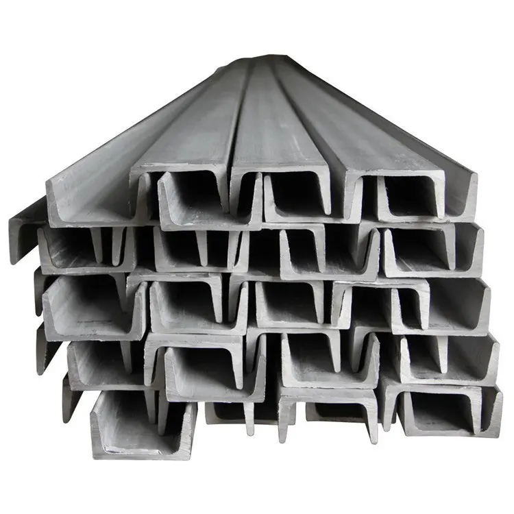 Wholesale ASTM JIS AISI SS400 Q235 50x25 U-Shaped Channel beam Steel profile Hot Rolled Steel