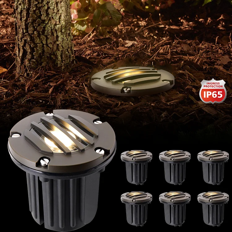 Hot Sale Solid Brass IP65 Waterproof Pool Walkway Yard Landscape Lighting Led Underground Lights Outdoor Garden Inground Light