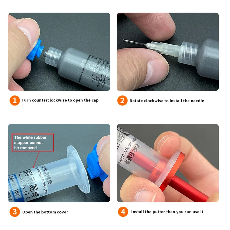 AMAOE M15 M14 Syringe Soldering Flux Tin Paste 138/183 Melting Point Solder Paste for Mobile Phone PCB Repair Tool