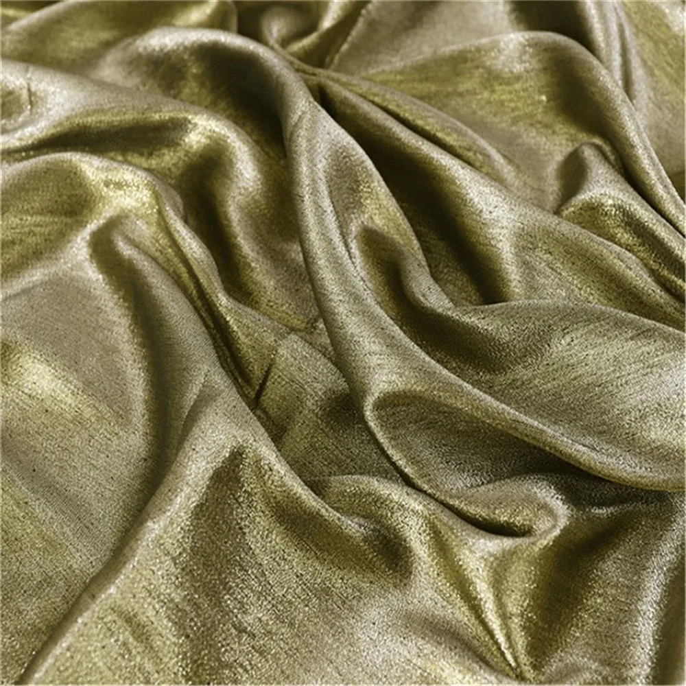 New Fashion Shiny Design Degree Color Gradient Brocade Fabric Jacquard Lurex Pink for Lady Dress Garment Home Textile