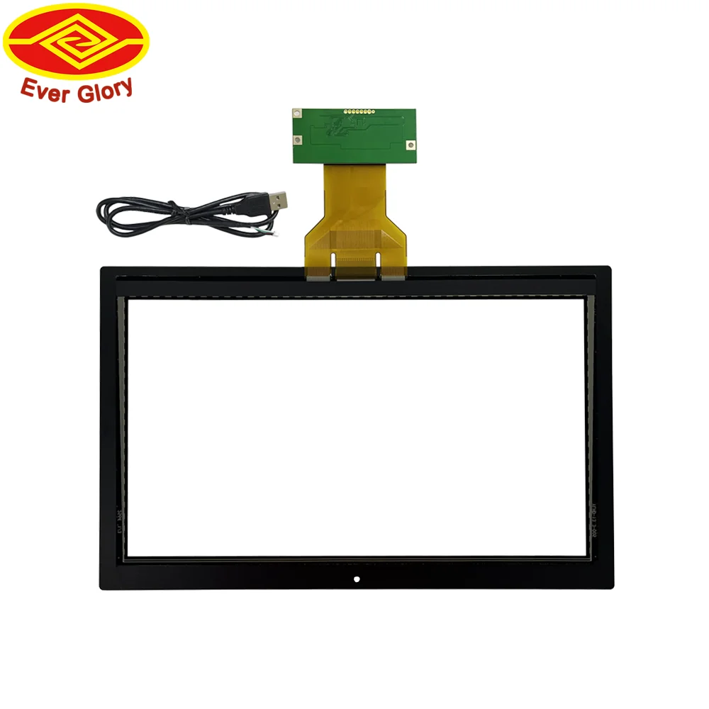 Industrial Custom 17.3inch LCD USB Port EETI Waterproof Tempered Glass Pcap Capaciitve Multitouch Screen Panel Overlay Kit