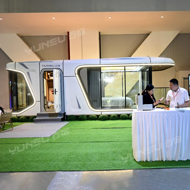 Modern Prefab Beach Villa House/ Space Capsule House Prefabricated/prefab Cabin For Resort Hotel Room