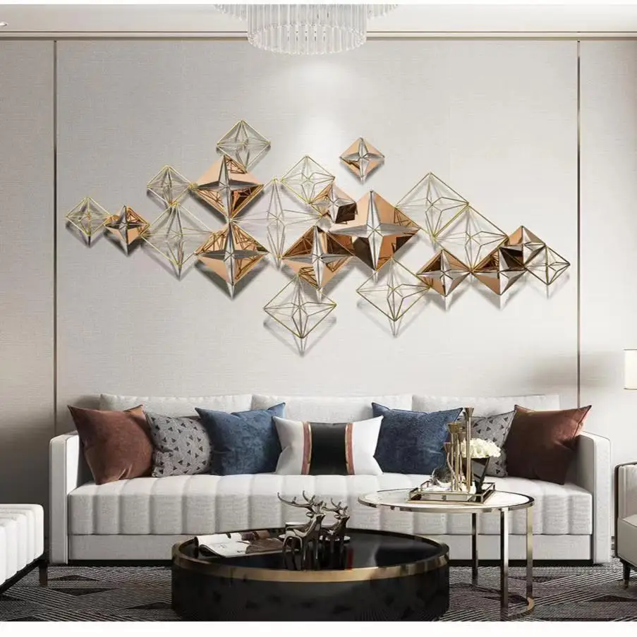 154*78cm Nordic metal wall art home decor wall pendant iron hanging living room decor luxury home accessories