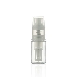 14ml Refillable white PET baby powder spray pump plastic bottle for powder
