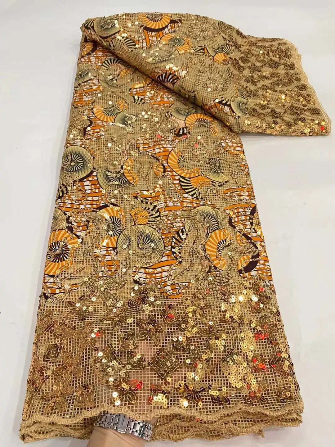 VDP0207-16 net lace embroidery luxury lace fabric