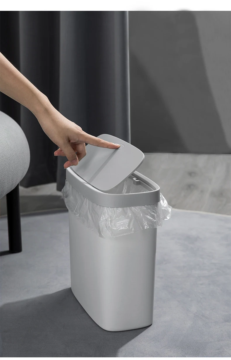 
mini car trash bin household garbage bin kitchen living room bedroom bathroom trash can waterproof car trash can with lid 