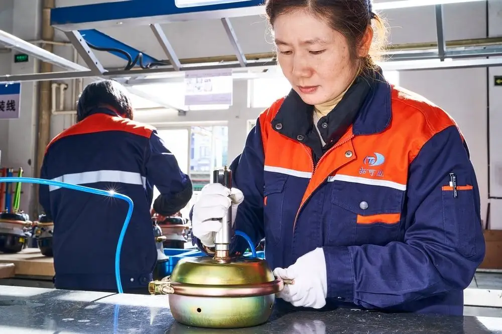 Target Brakes Heavy Duty Truck Brake Parts Single Diaphragm Type 30 Clamped 10.0 Inch Pushrod Length Spring Cam Brake Chamber