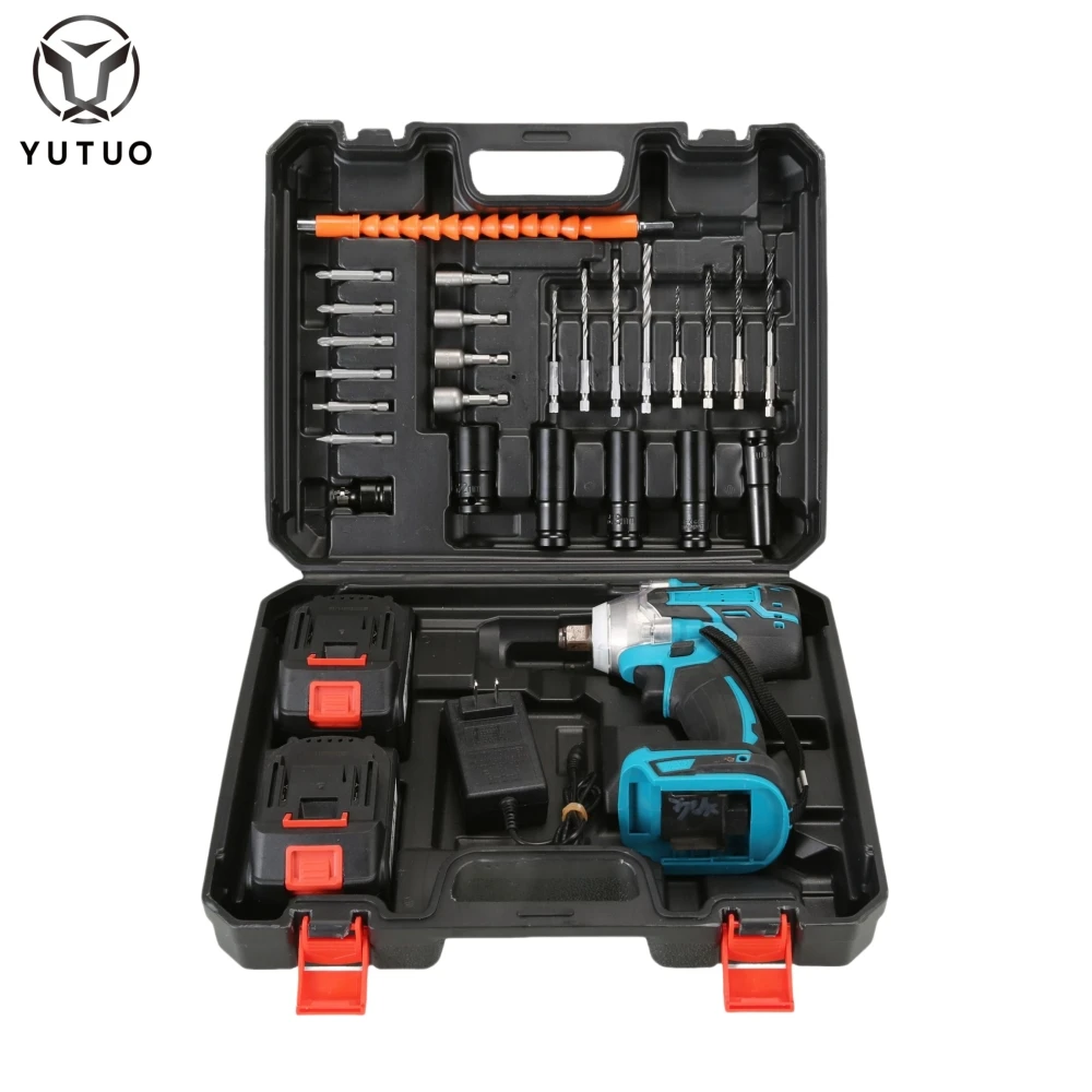Factory On Sale Impact Wrench Brushless Torque Driver Special Electric Portable Quick Change Adapter Converts Air Power Wrench