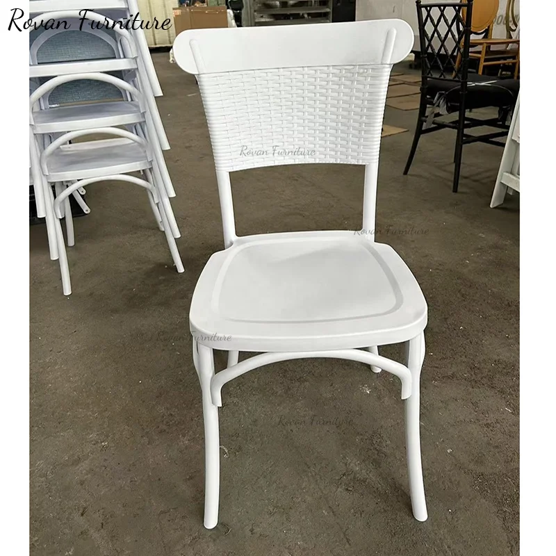 Stackable white PP Resin chiavari chair tiffany chairs used for event wedding chair