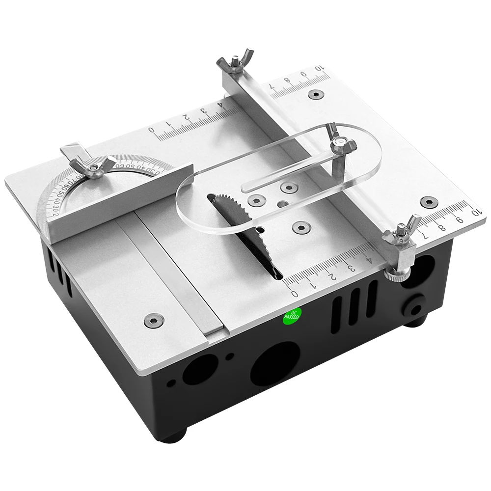 96W Tablesaw Electric Desktop Saws Small Household DIY Sawblade Height Adjustable Cutting Tool Woodworking Machine