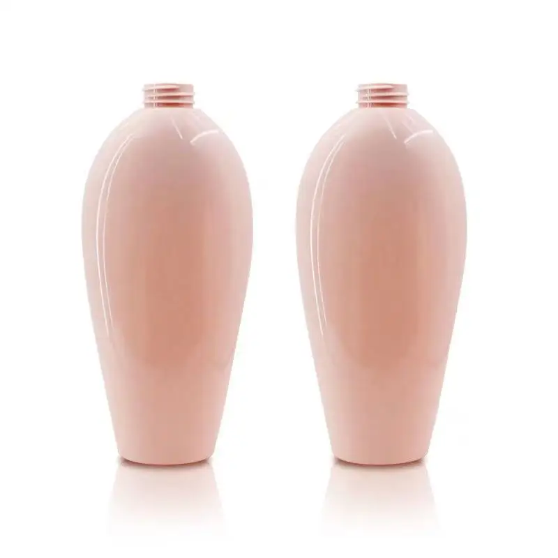 Spot 500ml little black dress pink oval shower gel shampoo flat bottle PET conditioner body lotion lotion bottle