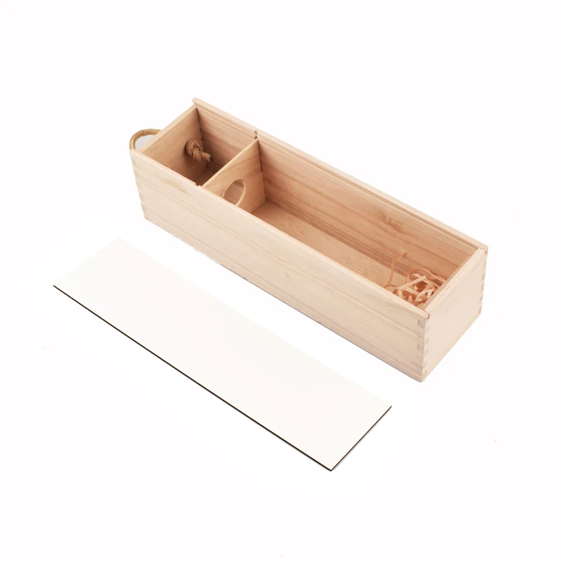 Promotional Various Good Quality Wooden Wine Box With Sublimation Mdf