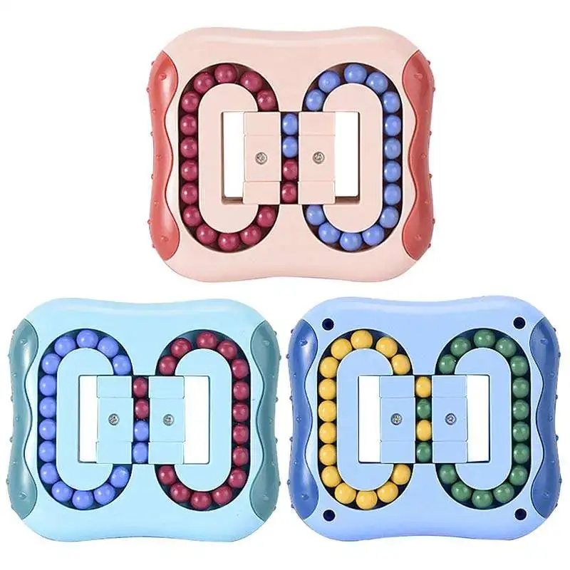 Children Decompression Educational Toys Infinite Finger Spinner Rotating Magic Puzzle Cube Toy Relieve Stress Anxiety Fidget Toy