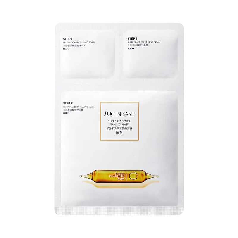 3 In 1 Toner Cream Anti-aging Moisturizing Sheep Placenta Repairing Firming Lazy Essence Mask