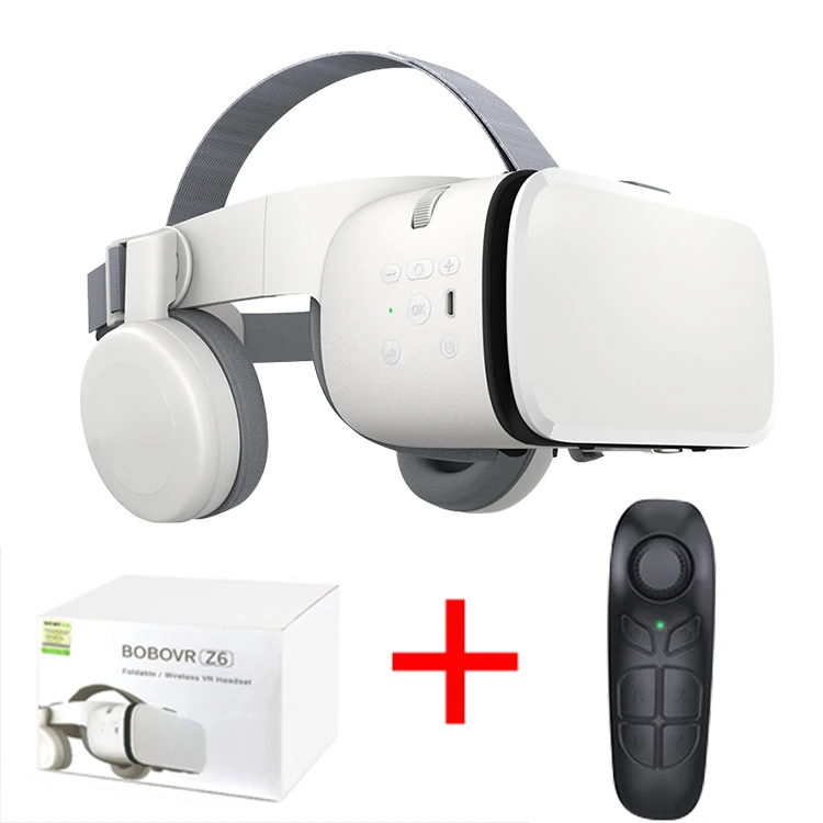 OEM LOGO 4k VR glass 5 Plus vr headset 3D vr Glasses with remote for iPhone Android Smartphones