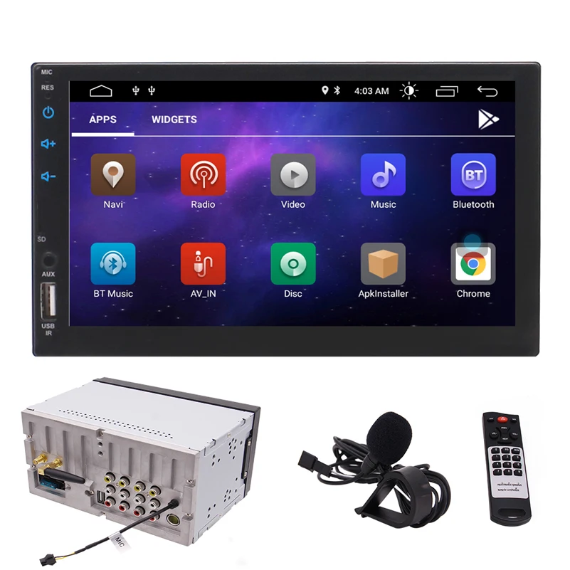  Заводская Прямая поставка Quad-core Android 10 0 двойной Din DSP carlay 7 дюймов сенсорный экран автомобильный GPS навигационная