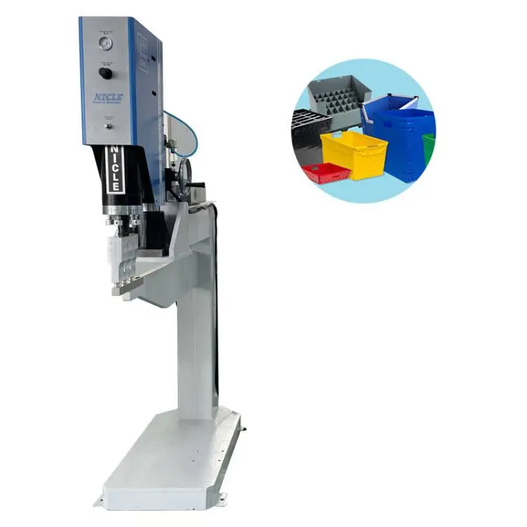 New Style Plastic PP Material Corrugated Board Turnover Box Ultrasonic Heat Riveting Welding Machine Spot Welder