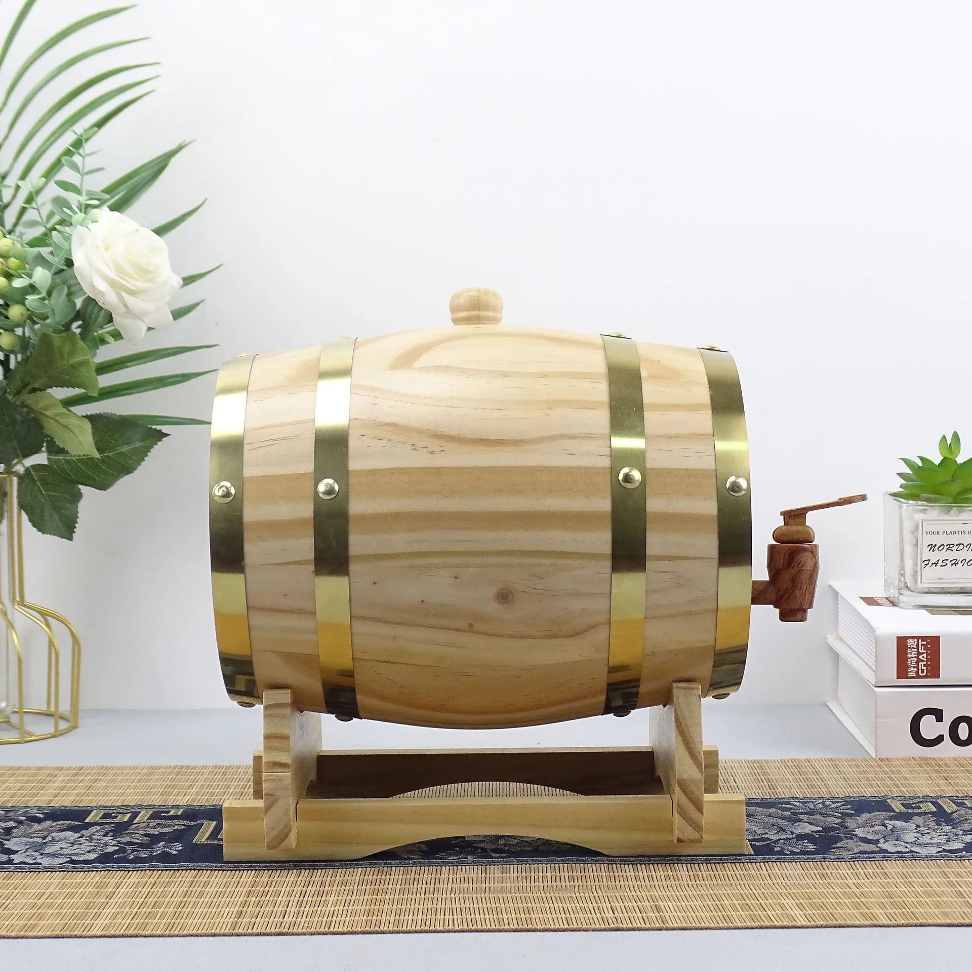 Дубовая бочка без ликера соснового вина Baijiu украшение для дома
