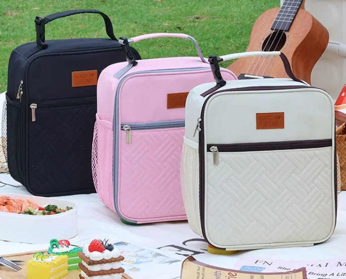 High Capacity Thickened Insulated Lunch Box Bag Cooling Insulated Bag for Picnic Work