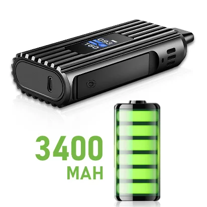 
2020 The best Portable Dry Herb vape pen with battery 3400mah vaporisateur vape and fastest heat up time 