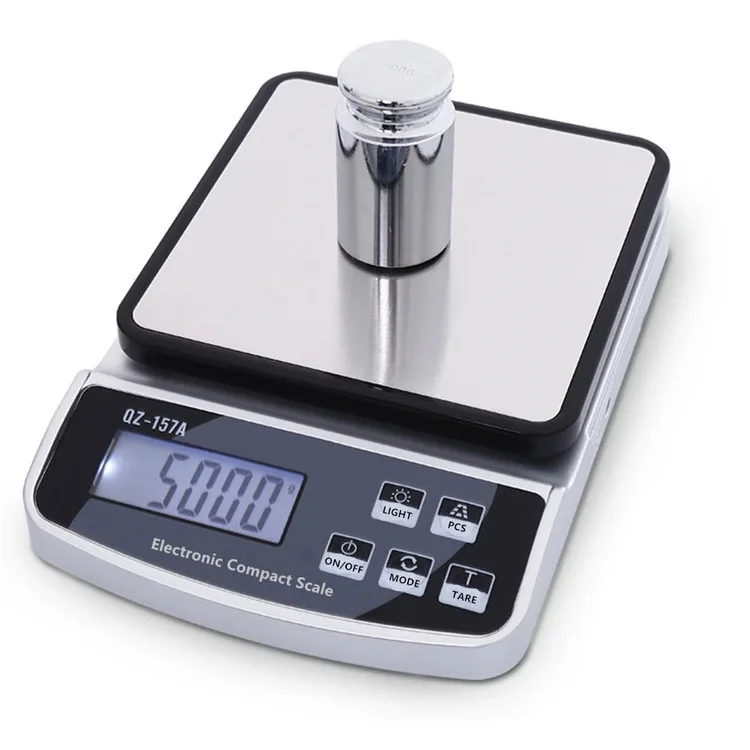 Household stainless steel electronic kitchen food scale ingredients baking LCD digital display scale Charging version