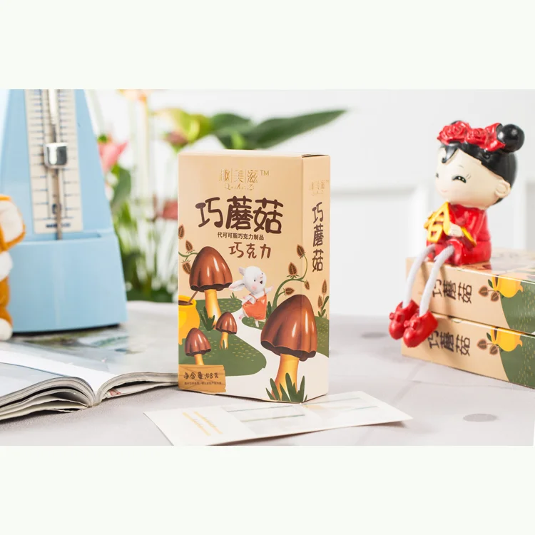 Mushroom Shape Chocolate with Biscuit