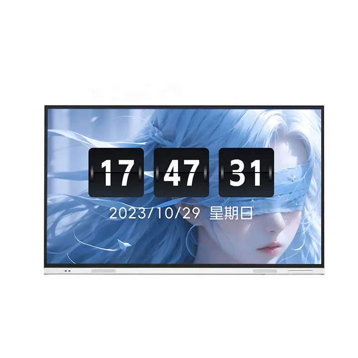 98 100 110 Inch Large Size Interactive Boards Touch Screen 4K Digital Display Smart Board For School White Board For Teaching