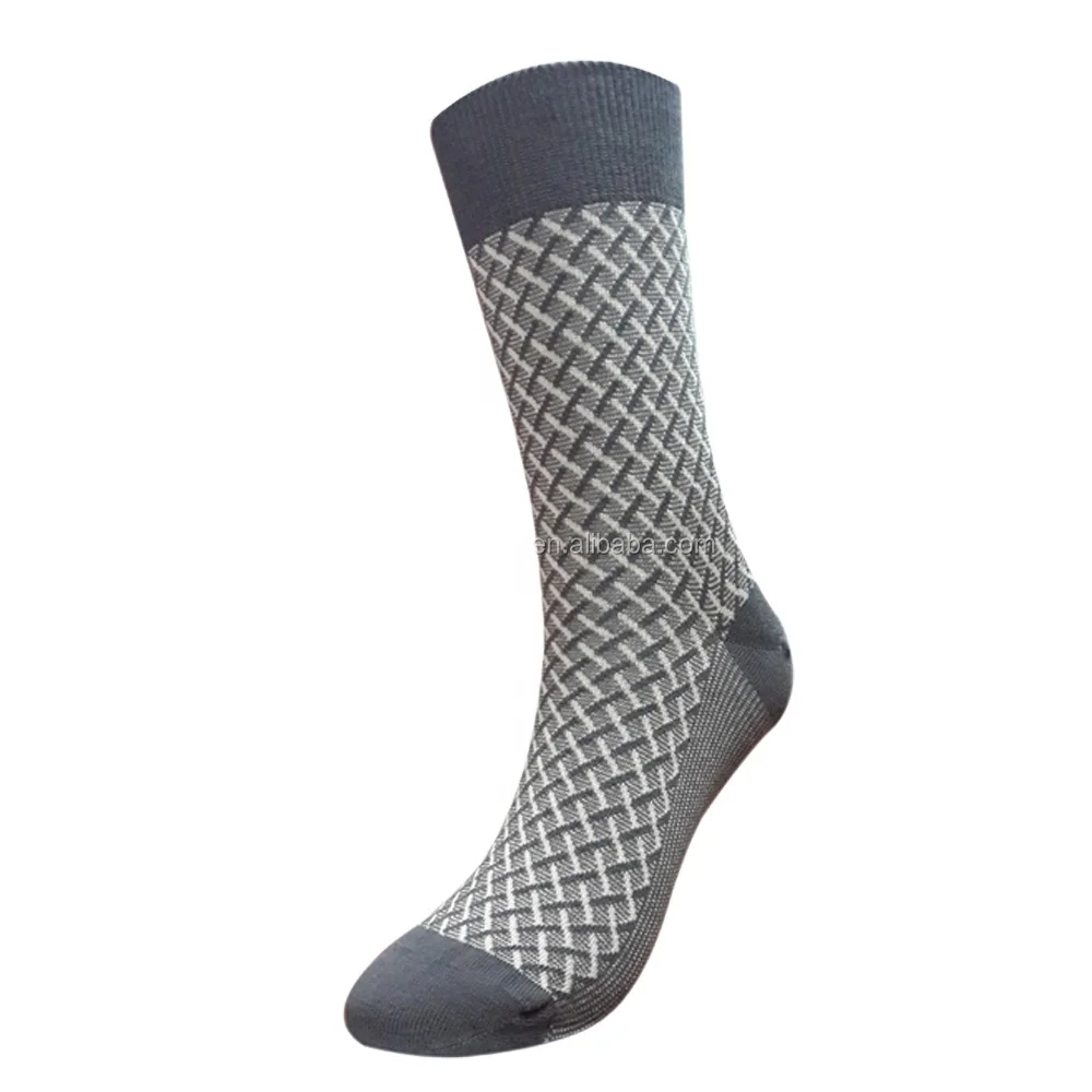 Custom men socks rota 100 pure cotton eco friendly viscose bamboo business dress socks for men