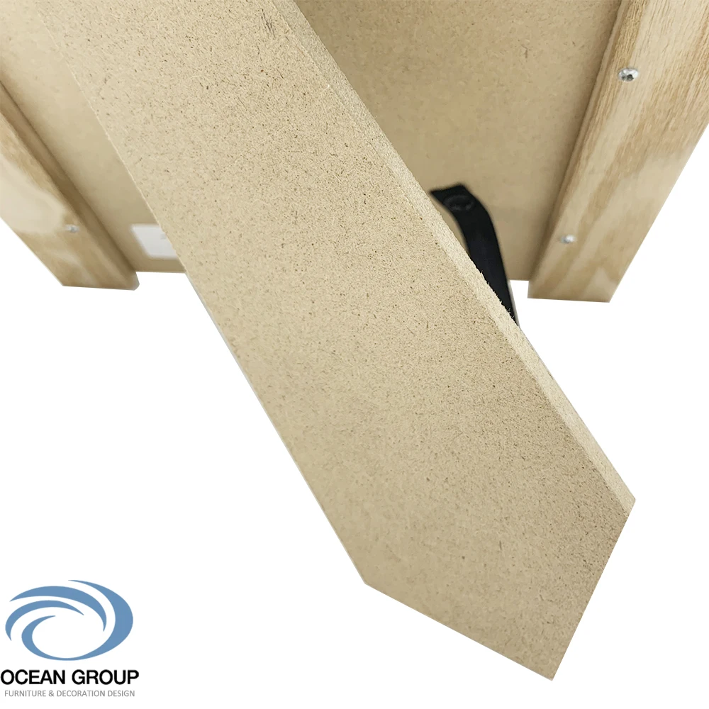 Natural Style Photo Frame Make Up Mirror Wood Framed Tabletop Mirror