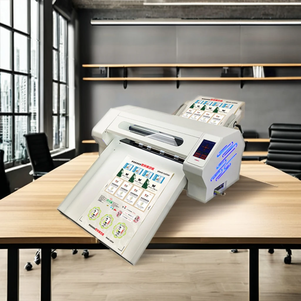 Bascocut Multi Sheet Cutter With Auto Feeding/Vinyl Sticker Paper Type Label Cutter Machine