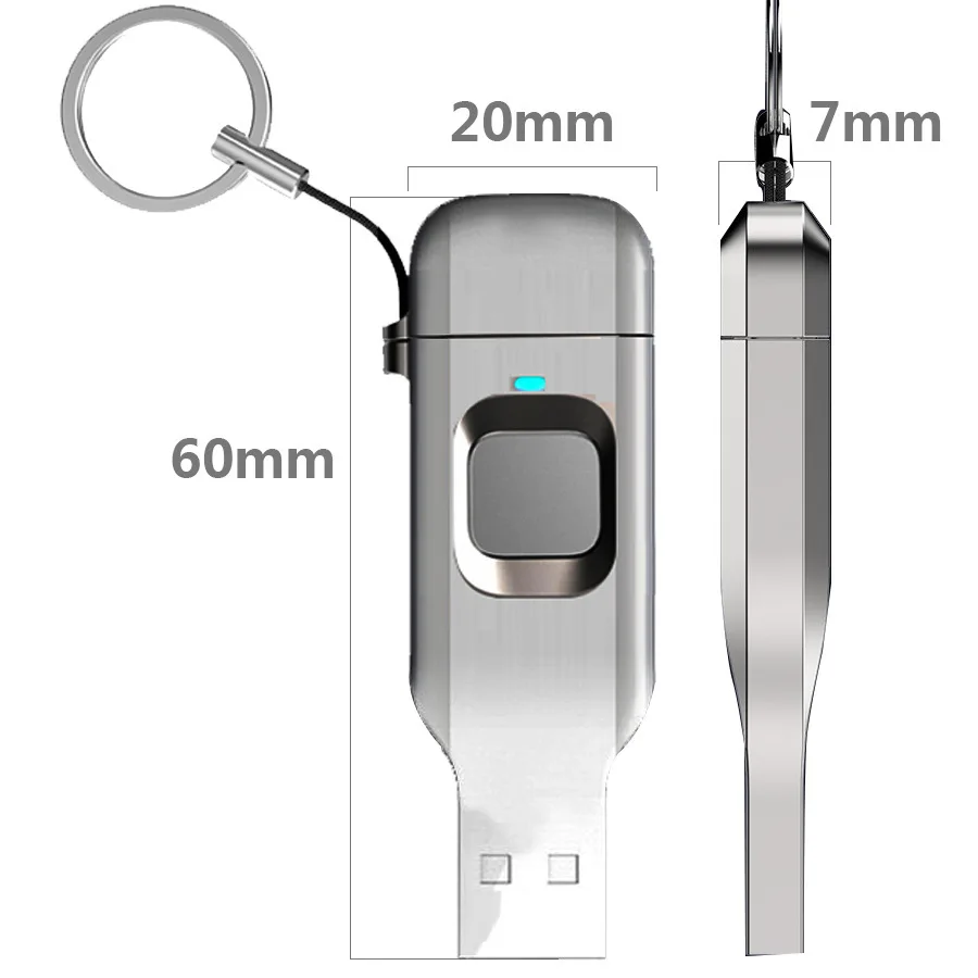 fingerprint AES 256 encryption USB Flash drive Type-C USB 2.0 3.0 memory stick thumb drive 32GB 64GB 128GB customized logo