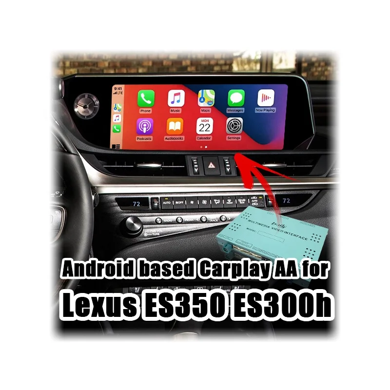 Android wireless CP AA interface box video interface for Lexus ES300h ES250 ES350 2018- with wireless auto by Lsailt