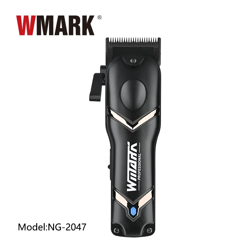 WMARK NG-2047 Wholesale Electric Super Speed Brushless Motor DLC Blade Rechargeable Barber Hair Clippers Trimmer For Salon
