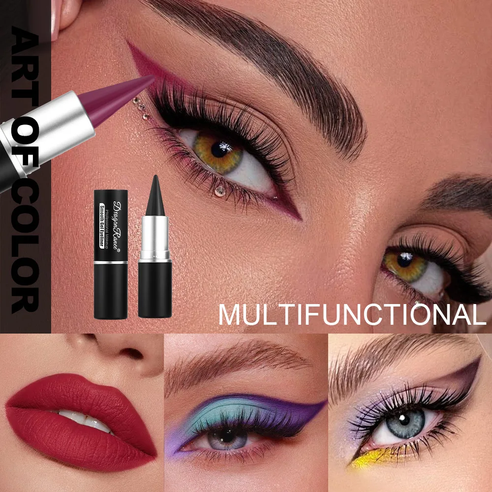 Vendor Wholesale White Black Private Label Graphic Eye Liner Colorful Long Lasting Color Makeup Gel Eyeliner