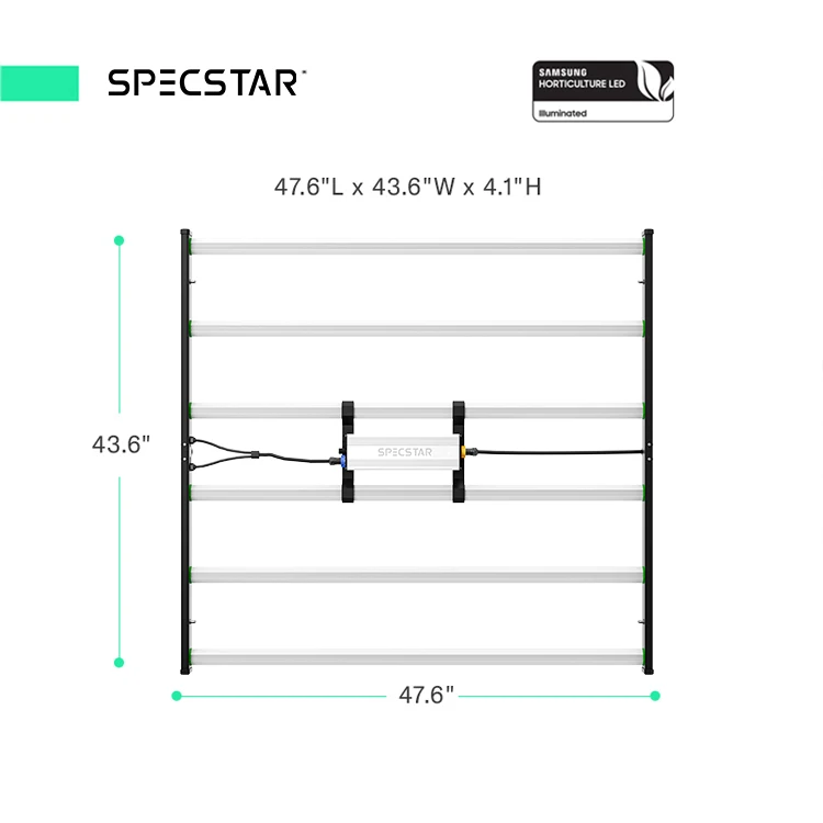 Specstar 4x4 4x6 умное управление с регулируемой яркостью Ip66 Водонепроницаемая 645 Вт 960 цепочка полным спектром светодиодный светильник от производителя