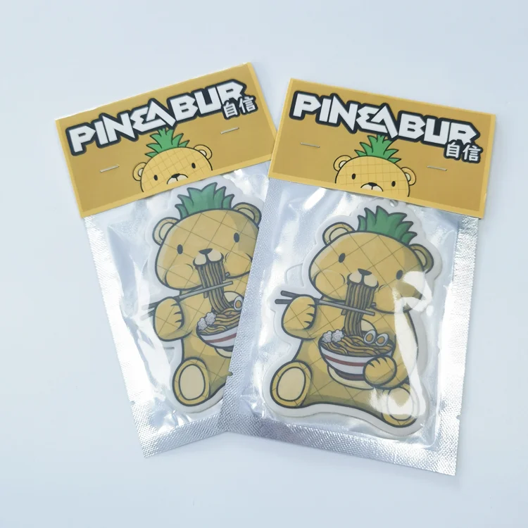 Make your own design car air freshener hanging long lasting smells paper air freshener with custom card package