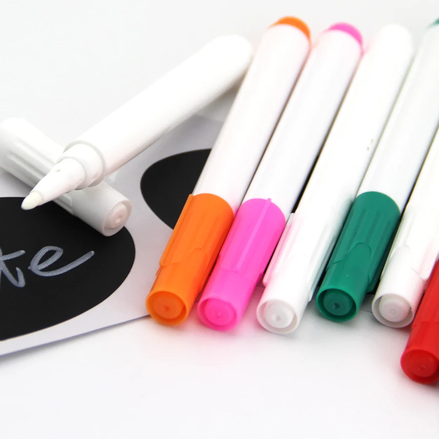 Mini Wet Eraser White Ink Marker Glass Board Writing Wet Eraser Marker