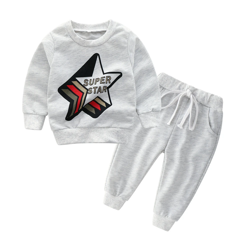 
Mudkingdom Baby Boy Winter/Autumn Clothes Outfit Sets Sweatershirt Boys Urban Clothing 