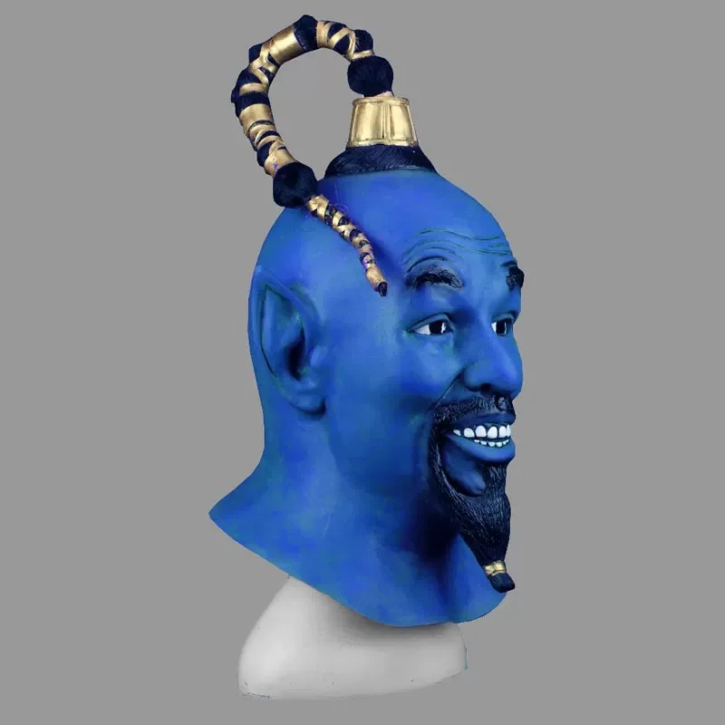 Aladdin-Inspired Cosplay Latex Crocodile Head Mask  Perfect for Costume Parties and Events