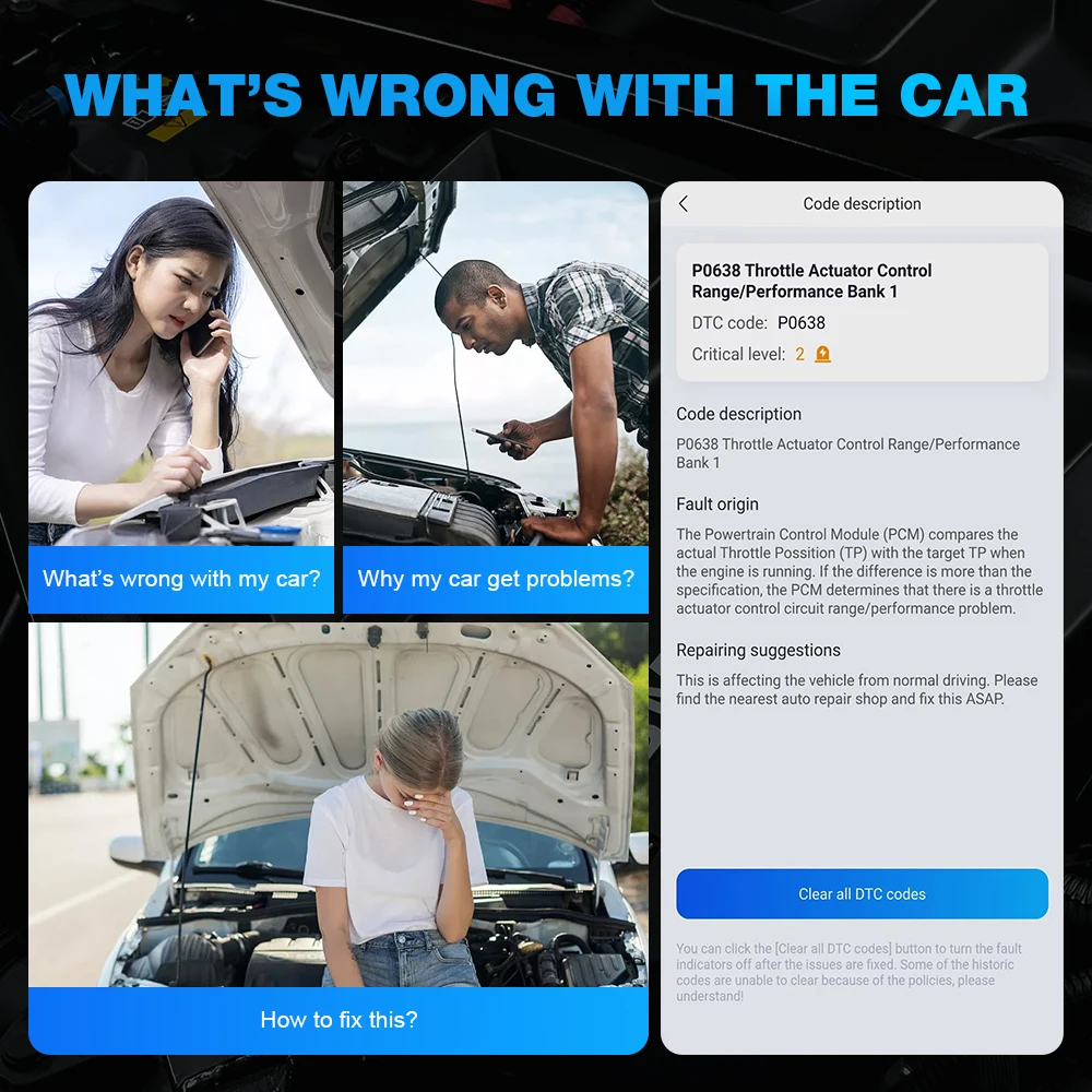 XTOOL Advancer AD20 Car Engine Diagnostic Tools OBD2 Code Reader Scanner Android /IOS Better than ELM327/AD10 Update Online