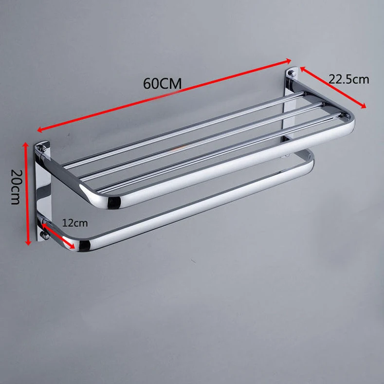 Stainless Steel 304 Wall Mount Hotel Bathroom Towel Rack Towel Shelf Towel Shelf Shiny /brushed Polishing