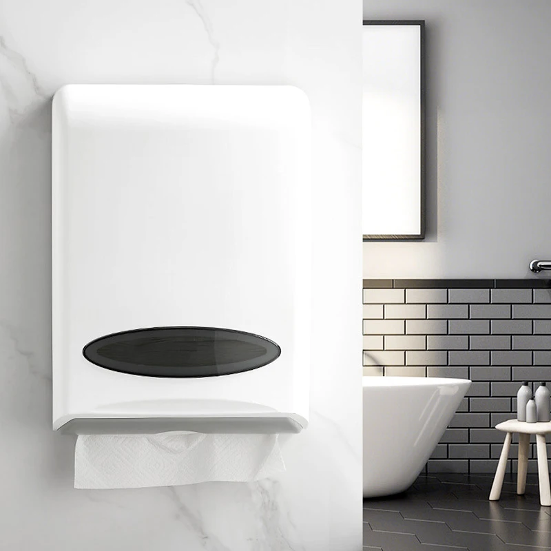 Wall mount plastic N / Z fold tissue paper dispenser