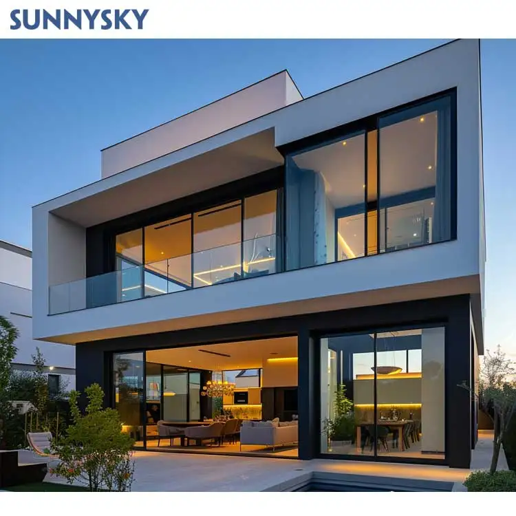 Sunnysky Apartment Panoramic Picture Window floor to ceiling aluminum large window fixed glass extra large picture window styles