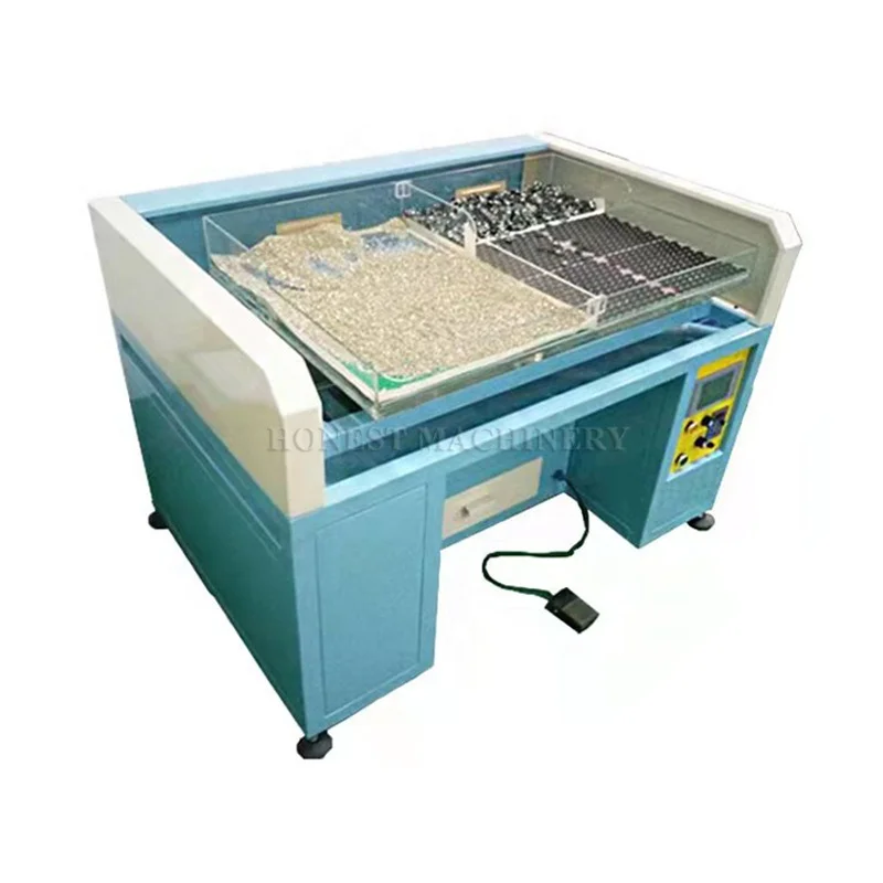 High Performance Machine To Make Rhinestone Transfers / Rhinestone Sewing Machine / Automatic Rhinestone Shaking Machine