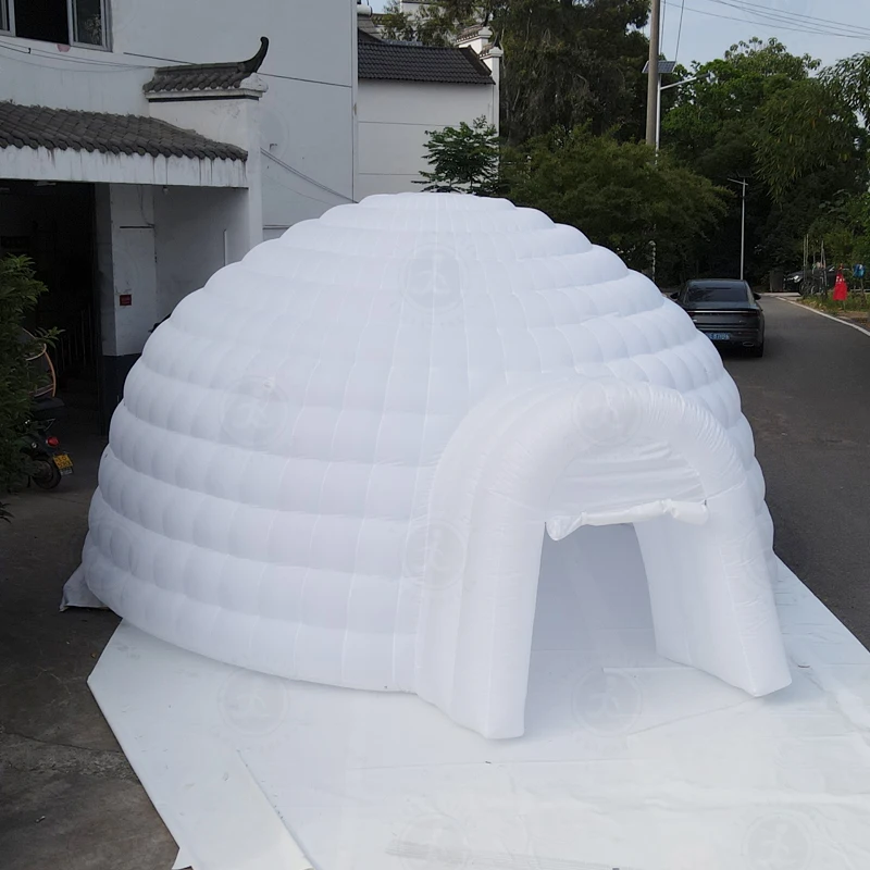 Oxford Fabric Inflatable Dome Tent Party Event White Igloo Garden Dance House LED Dome Disco Tent