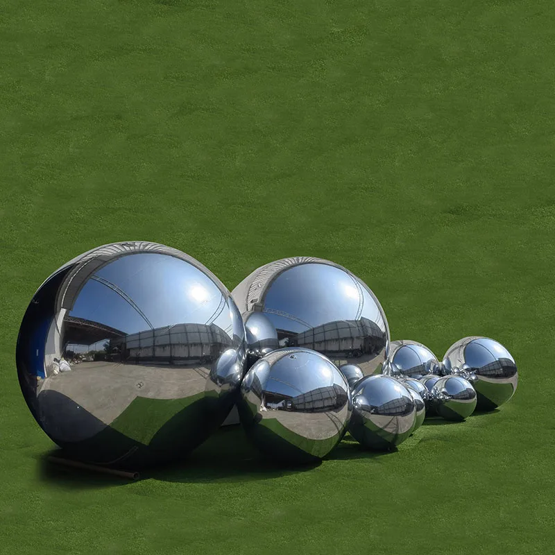 Commercial giant Inflatable Mirror Ball Inflatables Colorful disco Silver Ball Event Decor Floating Suspension Advertising Ball
