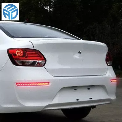 MRD fit for Kia Pegas 2017 2018 2019 Led Rear Bumper Reflector Light Fog Lamp Driving Braking Light 12V